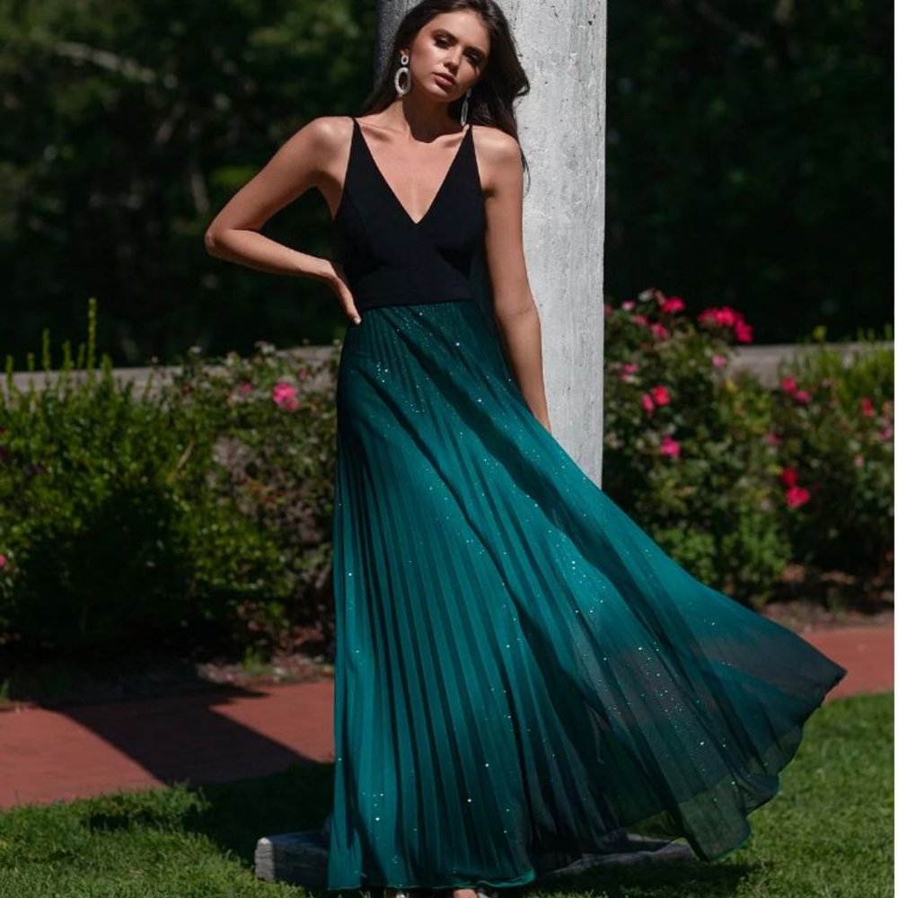 NWT Betsy & Adam Ombe Gown - STUNNING